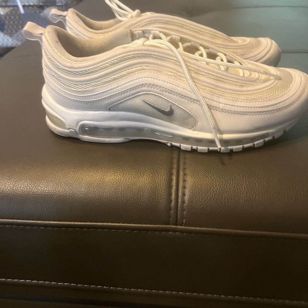 Nike Air Max 97 Cream and Gray Sneakers